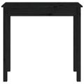 vidaXL Konzolový stolík čierny 80x40x75 cm masívne borovicové drevo