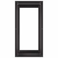 vidaXL Kvetináč čierny 40x80x80 cm oceľ