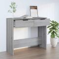 vidaXL Konzolový stolík sivý dub sonoma 90x36x75 cm spracované drevo