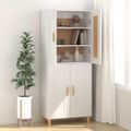 vidaXL Komoda biela 69,5x34x90 cm spracované drevo