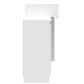 vidaXL Toaletný stolík s LED biely 115x37x110,5 cm