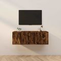 vidaXL Nástenné TV skrinky 2 ks dymový dub 57x34,5x40 cm