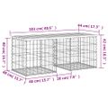vidaXL Záhradná lavica gabiónový dizajn 103x44x42 cm masívny douglas