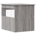 vidaXL Nábytková prepravka pre psa sivá sonoma 64,5x80x71cm komp.drevo
