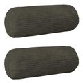 vidaXL Poťah na podložku 2 pcs HEERLEN Antracitová Ø 15 x 40 cm