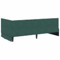 vidaXL Rohový rám postele Tmavozelená 100 cm x 200 cm Zamat