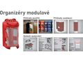 Organizér modulový závesný - modrý, 210ml (60 x 92mm), PP EXTOL-CRAFT