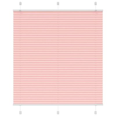 vidaXL Plisovaná roleta ružová 115x100 cm šírka látky 114,4 cm polyester
