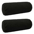 vidaXL Poťah na podložku 2 pcs HEERLEN Čierna Ø 15 x 40 cm Bouclé