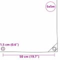 vidaXL Tarpaulin 650g / m² Oranžová 5 x 5 m Plátno s PVC povrchom