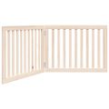 vidaXL Skladacia brána pre psa, 2 panely, 160 cm, topoľové drevo