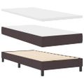 vidaXL Posteľ s pružinovým rámom Tmavohnedá 200 x 80 cm látka