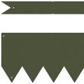 vidaXL Obrubník trávnika 10 ks 100 x 0,05 x 15 cm Olivová zelená