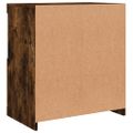vidaXL Komoda s LED svetlami dymový dub 60x37x67 cm