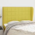 vidaXL Čelo postele so záhybmi zelený 147x23x118/128 cm látka