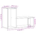 vidaXL TV skrinky 2 ks dub sonoma 75x30x50 cm kompozitné drevo