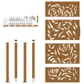 vidaXL Záhradná brána 100x200 cm odolná oceľ s plameňovým dizajnom