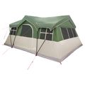 vidaXL Rodinný stan 487 x 340 x 216 cm Zelená Polyester a oceľ