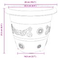 vidaXL Kvetináče 24 ks Čierna Ø 26 x 21.5 cm Plast