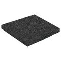 vidaXL Pad z gumových granúl na dvor Čierny 9 x 9 x 0,6 cm Guma