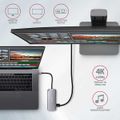 AXAGON HMC-6M2, USB 3.2 Gen 1 hub, 2x USB-A, HDMI, RJ-45 GLAN, SATA M.2, PD 100W, kábel USB-C 18 cm Dokovacia stanica, USB typ C, kompatibilný s Thunderbolt 3, 1x HDMI, 2x USB 3.0, 1x USB typ C, RJ-45, SATA M.2 slot, Power Deliver
