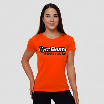 Dámske Tričko Beam Orange - GymBeam, veľkosť XL, veľkosť oblečenia XL