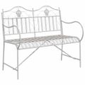 vidaXL Záhradná lavička 2 -Seater 103,5 x 59 x 89 cm Oceľ