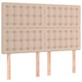 vidaXL Boxspring posteľ s matracom kapučínová 140x190 cm umelá koža
