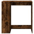 vidaXL Barový stôl s policami dymový dub 101x40x103,5 cm kompoz. drevo