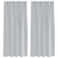 vidaXL Voile záclona 2 ks Tmavo šedá 175 x 140 cm Polyester