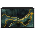 vidaXL Nástenný TV kabinet WIJHE 69 x 33 x 40 cm Čierny dub