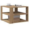 vidaXL Konferenčný stolík Artisan Dub 58x58x40 cm Konštrukčné drevo