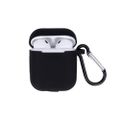 Puzdro na Airpods / Airpods 2 čierne s háčikom