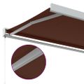vidaXL Ručne zaťahovacia markíza vínová 350x250 cm