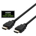 DELTACO Kábel HDMI 2.1 M/M 1m, 8K Ultra High, čier