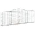 vidaXL Oblúkové gabiónové koše 10 ks 300x30x100/120cm pozinkov. železo