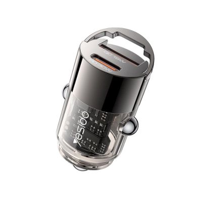 Yesido car charger Y68 pd 30W usb-a+c black