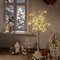 vidaXL Vianočný stromček/vŕba 120 LED 1,2 m, teplá biela, dovnútra/von