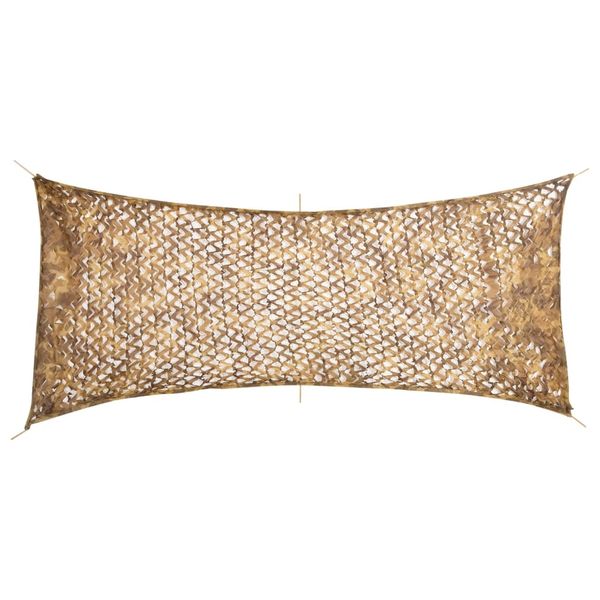 vidaXL Maskovacia sieť s úložným vreckom 409x206 cm piesková