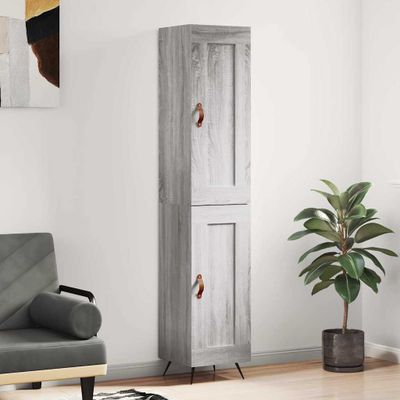 vidaXL Vysoká skrinka dub sonoma 34,5x34x180 cm spracované drevo