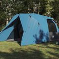 vidaXL Dómový stan pre 4 osoby so strechou Modrá 455 x 252 x 178 cm