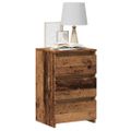 vidaXL Nočná skrinka Old Wood 40x35x62,5 cm Engineered Wood