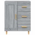 vidaXL Komoda sivý dub sonoma 69,5x34x90 cm spracované drevo