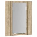 vidaXL LED kúpeľňová zrkadlová skrinka dub sonoma 40x12x45 cm akryl