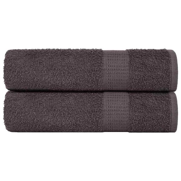 vidaXL Sprchové uteráky FROGN 2 ks antracitové 70x140 cm 360 g/m²