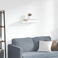 vidaXL Plávajúca nástenná polica, biela 60x23,5x3,8 cm, MDF