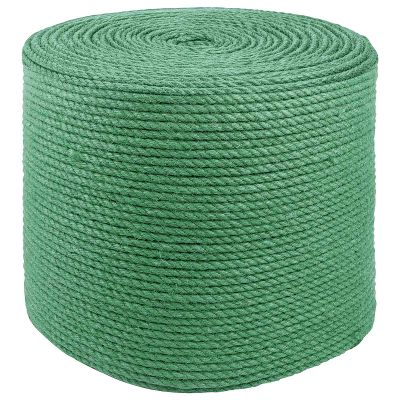 vidaXL Jutové lano 8 mm Zelená 100% Tossa juta