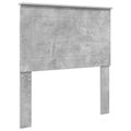 vidaXL Rám postele Betónová šedá 75 x 190 cm Masívne borovicové drevo