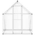 vidaXL Skleník so základovým rámom strieborný 169x114x195 cm hliník