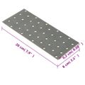 vidaXL Dierované plechy 40 ks 2 mm 200x80 mm pozinkovaná oceľ